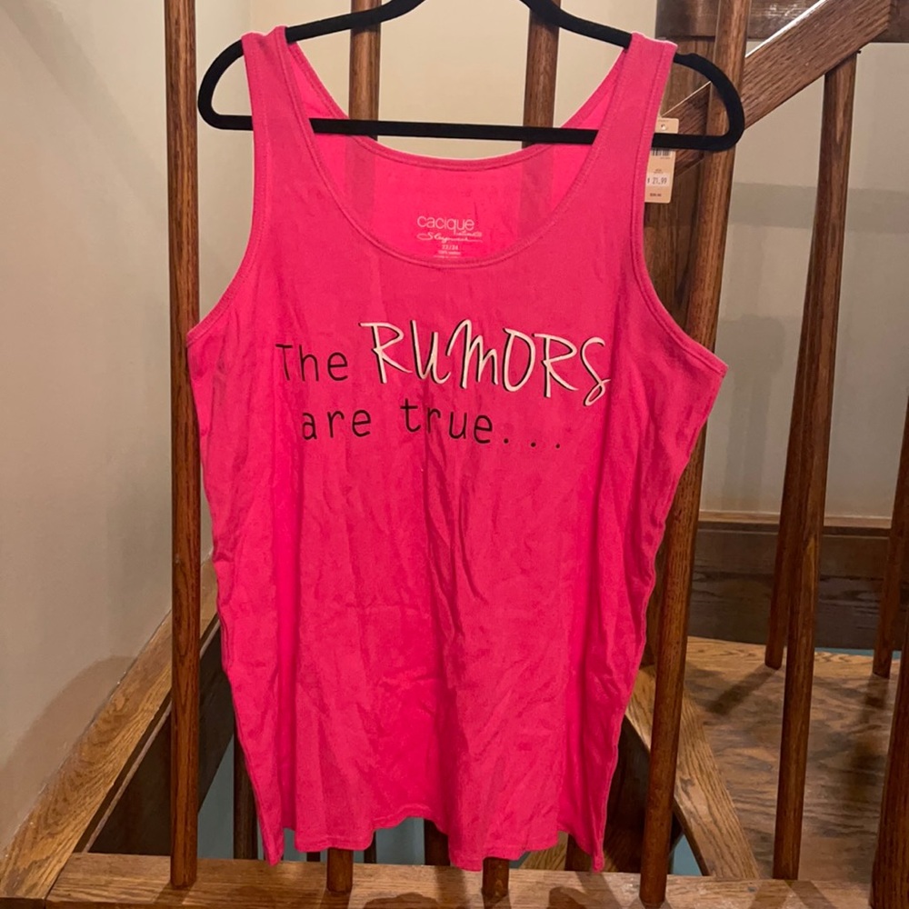 NWT Cacique cotton tank top. Size 22/24